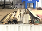 LOT WITH COPPER AND ALUMINUM BUS BARS, COPPER; (2) 1/4