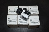 (6) ALLEN-BRADLEY 30MM MOMEMTARY PUSH BUTTON 800H BP,