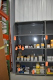 GREY METAL SHELVING UNIT, ADJUSTABLE SHELVES, 24