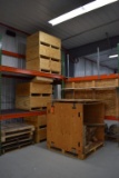 (7) WOODEN STORAGE CRATES W/TOPS, APPROX. 31
