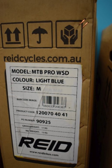 REID BIKE: LIGHT BLUE, MODEL MTB PRO WSD, SIZE M,