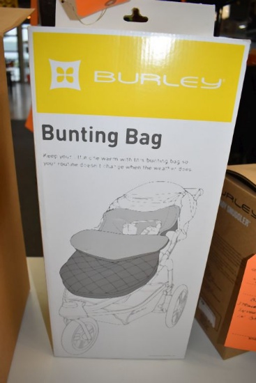 BURLEY STROLLER BUNTING BAG, BLACK, IN BOX