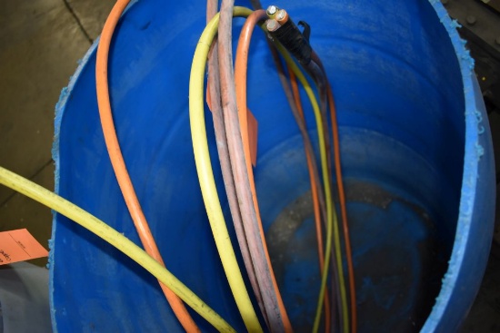 BARREL OF SCRAP ALUMINUM WIRE