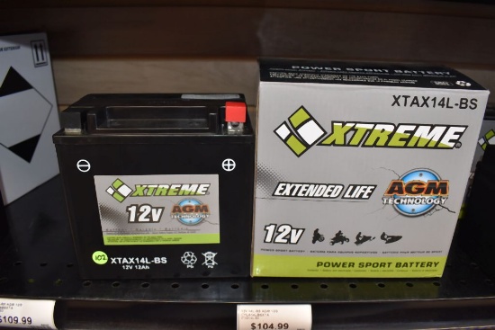 XTREME 12V AGM POWER SPORT BATTERY, PART