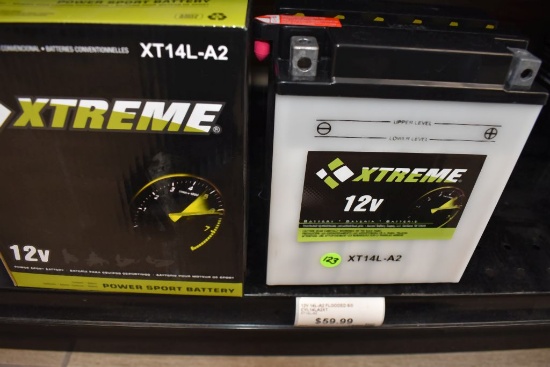 XTREME 12V POWER SPORT BATTERY, MODEL XT14L-A2