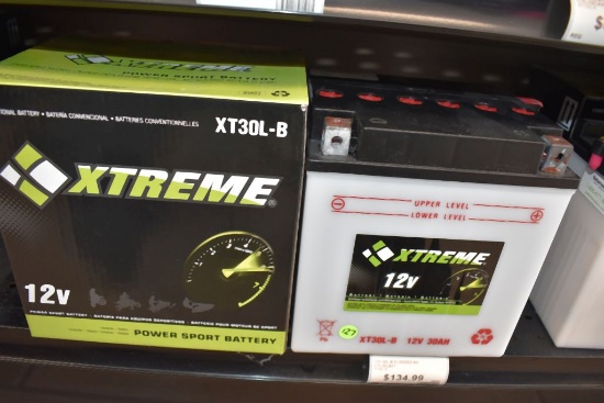 XTREME 12V POWER SPORT BATTERY, MODEL XT30L-B, 12V, 30AH