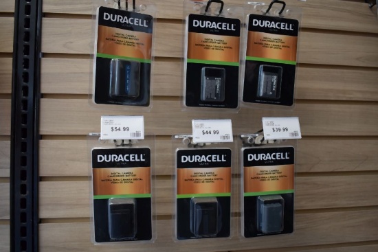 (6) ASSORTED DURACELL DIGITAL CAMERA/CAMCORDER BATTERIES