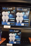 (4) FOUR PACKS OF ULTRA LAST A19 LED 60W BULBS,