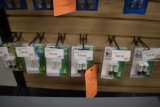 ONE ROW WITH (6) PACKAGES OF ASSORTED DIAMOND LED BULBS