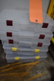 (5) PLASTIC PLANO PARTS ORGANIZER CASES