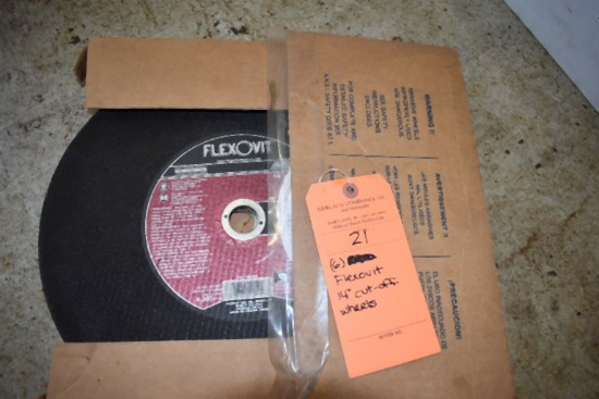 (6) FLEXOVIT 14" CUT-OFF WHEELS