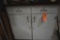TWO DRAWER TWO DOOR WOODEN CABINET WITH FORMICA TOP,