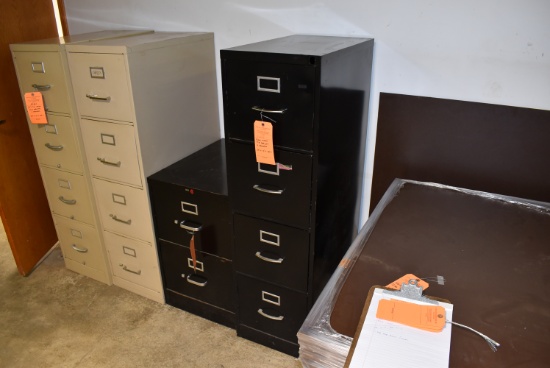 Black Metal File Cabinet 4-Drawer