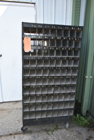 NINETY COMPARTMENT PARTS ORGANIZER, SHOP MADE WITH