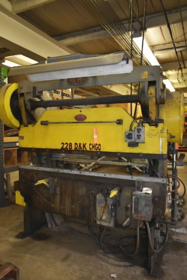 D&K/CHICAGO 6' MECHANICAL PRESS BRAKE, SIZE 335,