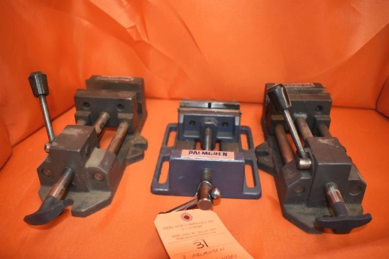 (3) PALMGREN 4" MACHINE VISES