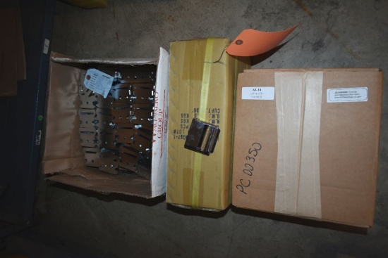 (3) BOXES OF SEAT BELT PARTS; BUCKLES, TONGUES AND