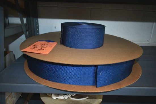 FULL & PARTIAL ROLLS OF 3" BLUE NYLON WEBBING, 100+ YARDS