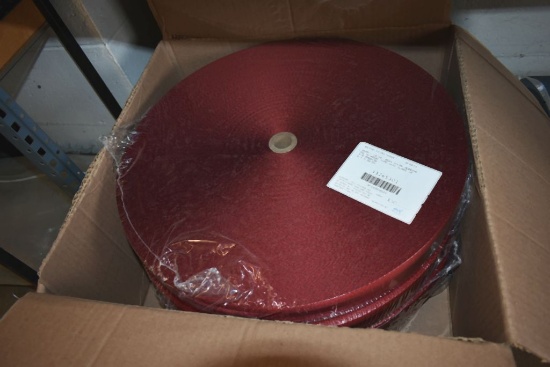 FULL CASE OF RED 1 15/16" NYLON WEBBING 394 YARDS