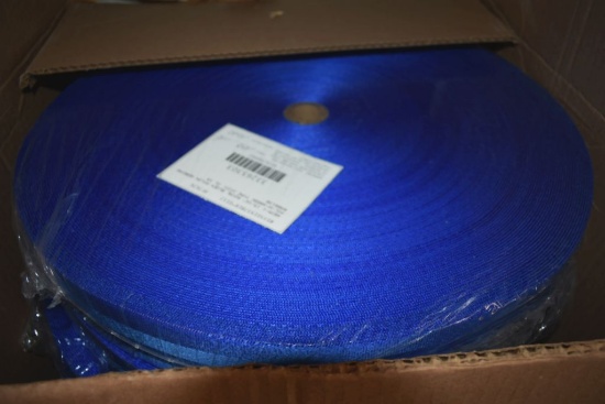 FULL CASE WITH (5) ROLLS OF 1 15/16" ROYAL BLUE