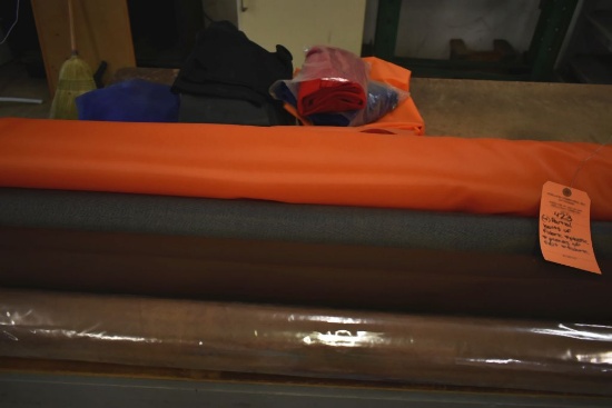 (4) PARTIAL BOLTS OF FABRIC AND PLASTIC AND