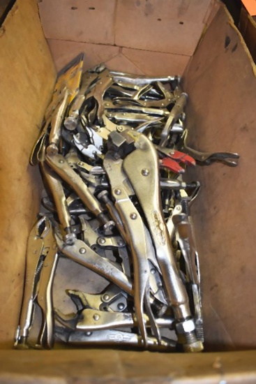 BOX OF ASSORTED VISE GRIPS
