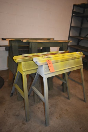 LOT OF (7) SAW HORSES