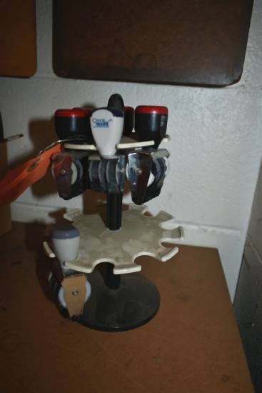STAMP STAND WITH STAMPS
