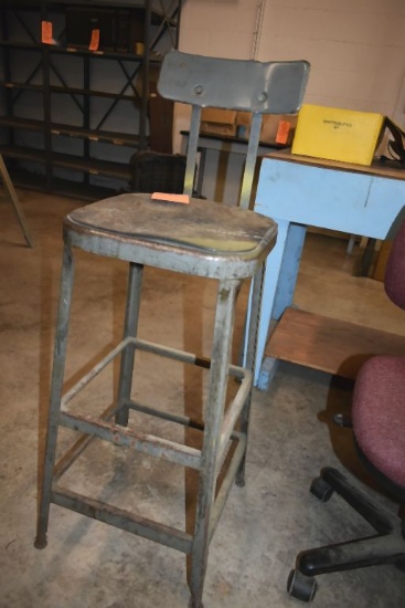 30" TALL METAL SHOP STOOL