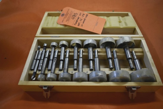 FORSTNER BIT SET; 1/4" - 2 1/8" IN WOOD CASE