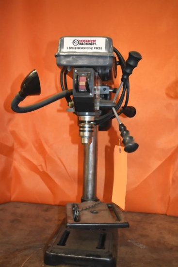 CENTRAL MACHINERY FIVE SPEED BENCH DRILL PRESS WITH WORKLIGHT