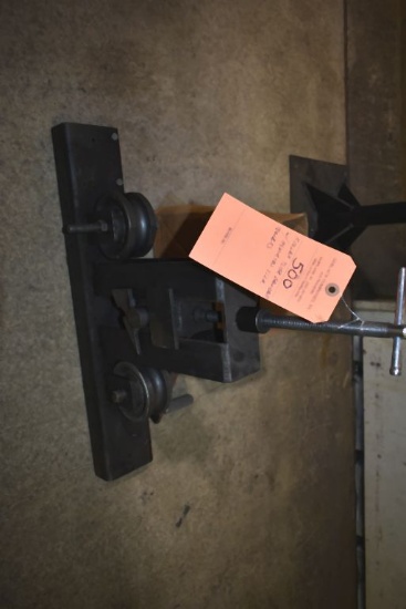 ROLLER TUBE BENDER WITH ASSORTED SIZE ROLLERS