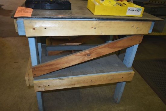 HEAVY DUTY WOOD WORKBENCH WITH 3/8" THICK 2' x 3'