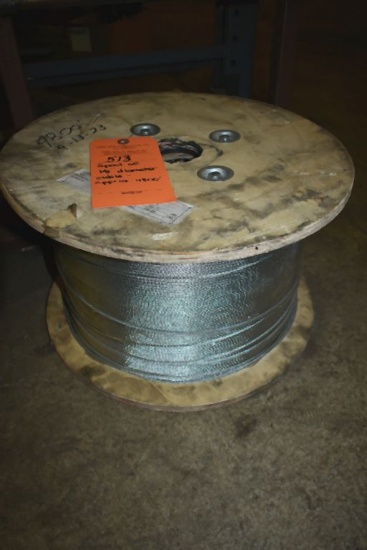 SPOOL OF 1/8" DIAMETER CABLE, APPROX. 4,800'