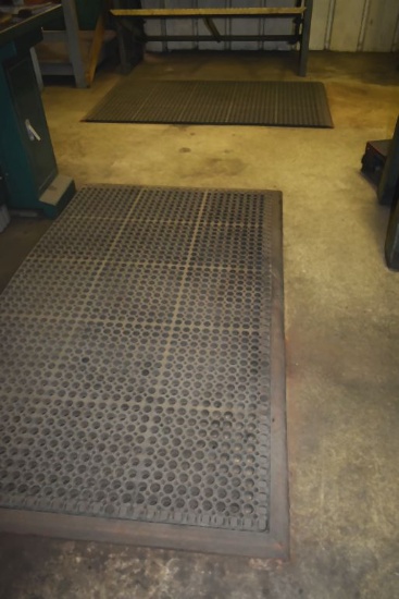 (3) RUBBER BACK SAVER MATS, 63" x 37"