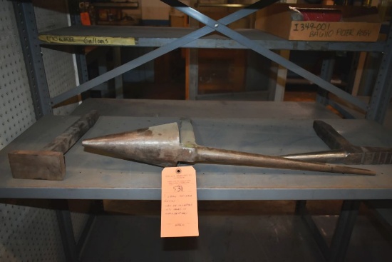 (3) SMALL PORTABLE ANVILS - CAN BE INSERTED INTO