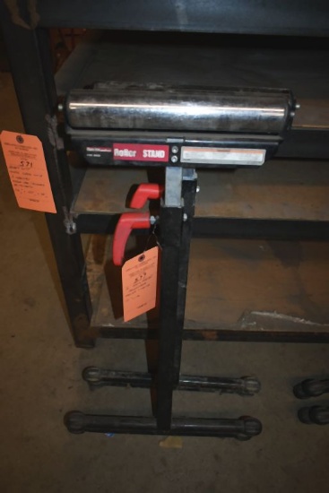 (2) HAULMASTER ADJUSTABLE ROLLER STANDS, 12" WIDE