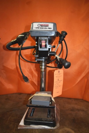 CENTRAL MACHINERY FIVE SPEED BENCH DRILL PRESS WITH