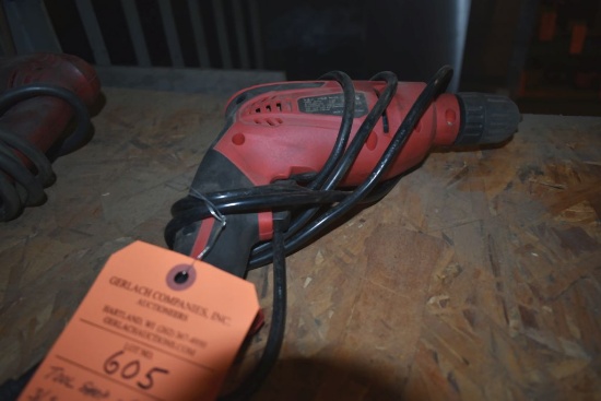 TOOL SHOP CORDED 3/8" VSR DRILL, KEYLESS CHUCK