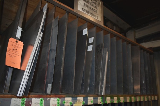 ALUMINUM STOCK TO RIGHT OF TAG, UPPER SECTION,