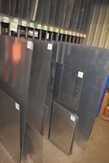 ALUMINUM STOCK TO RIGHT OF TAG ON LOWER SECTION,