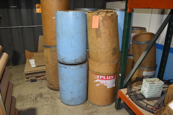 (approx 18) Cardboard barrels of Varroius Sizes