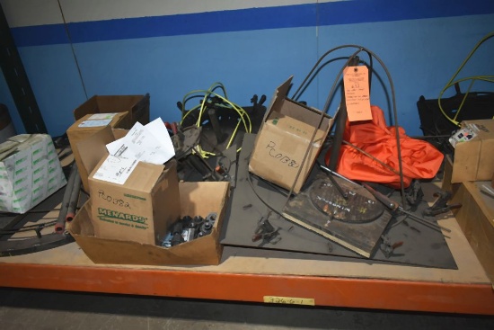 CONTENTS ON THIS SHELF OF PALLET RACKING, FRAMES AND