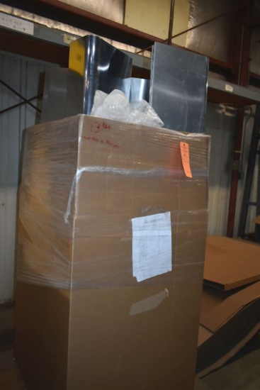 BOX OF ALUMINUM AIRCRAFT WING LEADING EDGE GUARDS,