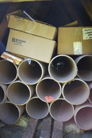 (21) CARDBOARD TUBES - 18' LONG x 10" DIAMETER WITH