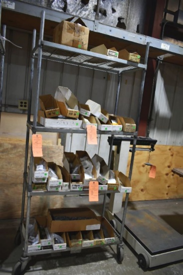 FOUR SHELF FREEZER RACK WITH 5" CASTERS,