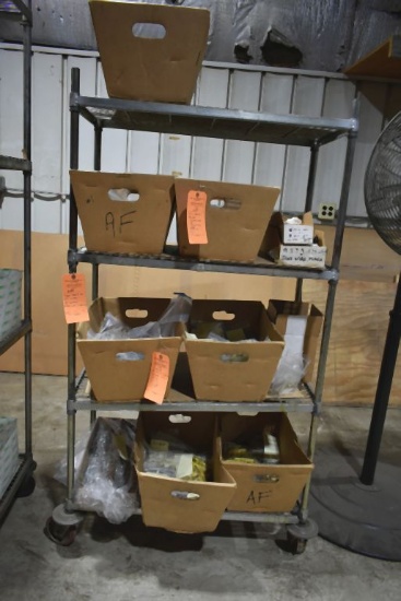 FOUR SHELF FREEZER RACK WITH 5" CASTERS,
