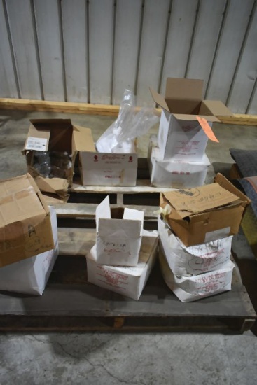 SKID WITH BOXES OF ASSORTED HEX HEAD BOLTS
