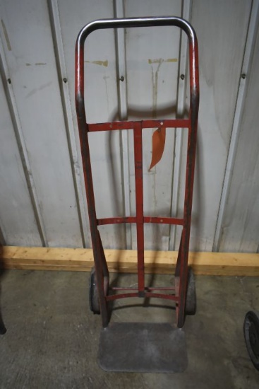 TWO WHEEL HAND TRUCK WITH HARD WHEELS