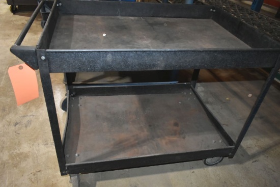 TWO TIER TORIN METAL SHOP CART, NO CONTENTS, 32"H x